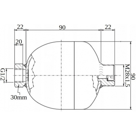 HYDROAKUMULATOR 0,32 L Z ELEKTROZAWOREM NO 12V